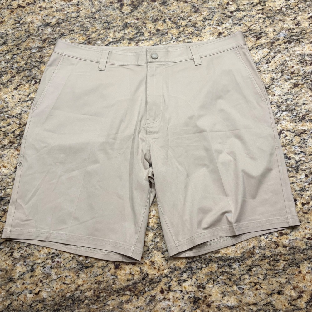 Rhone Commuter Shorts Mens 38 Khaki Tan Performance Stretch Golf Casual ws